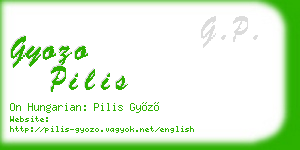 gyozo pilis business card