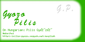 gyozo pilis business card